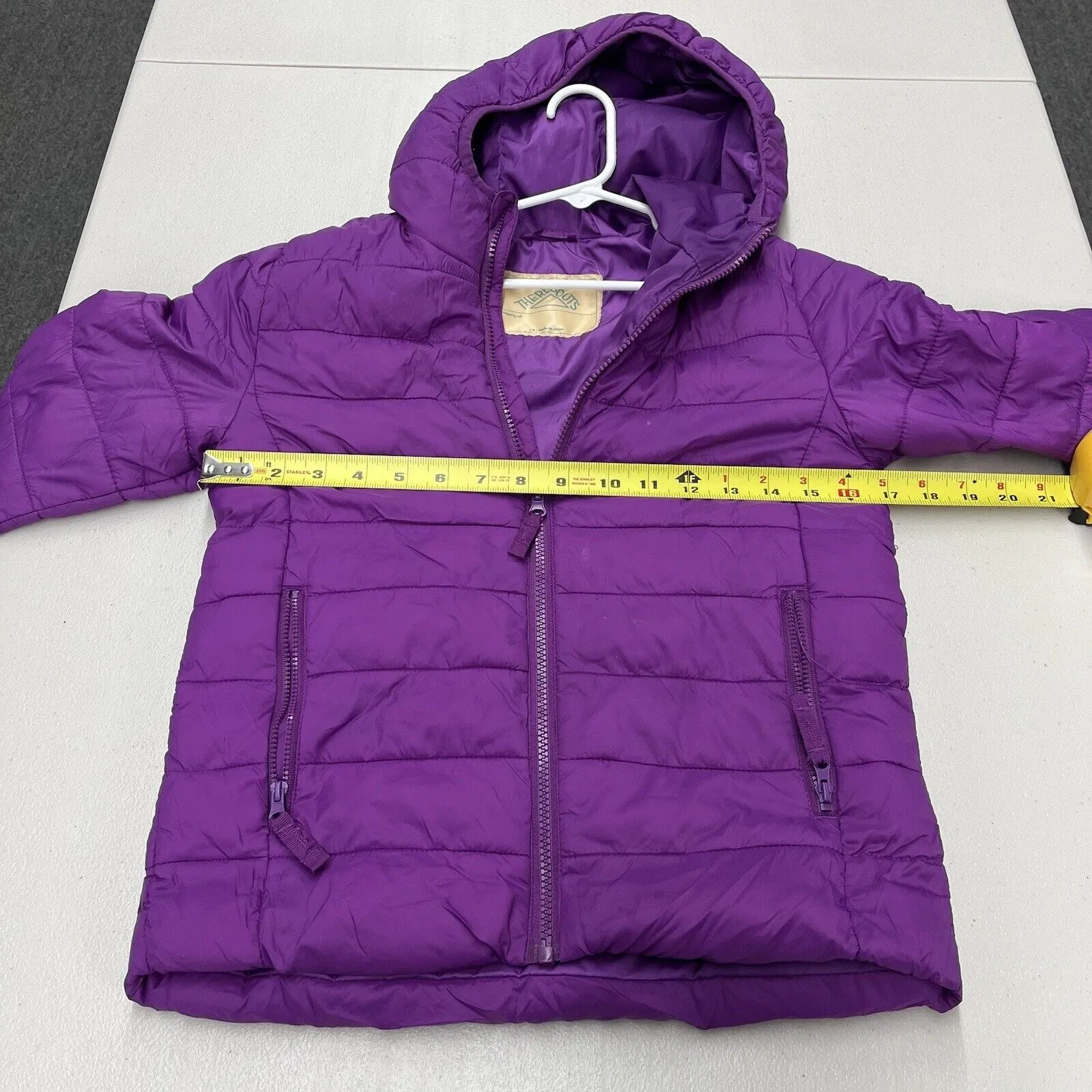 There Abouts Girls Purple Puffer Jacket Coat Size Kids Small