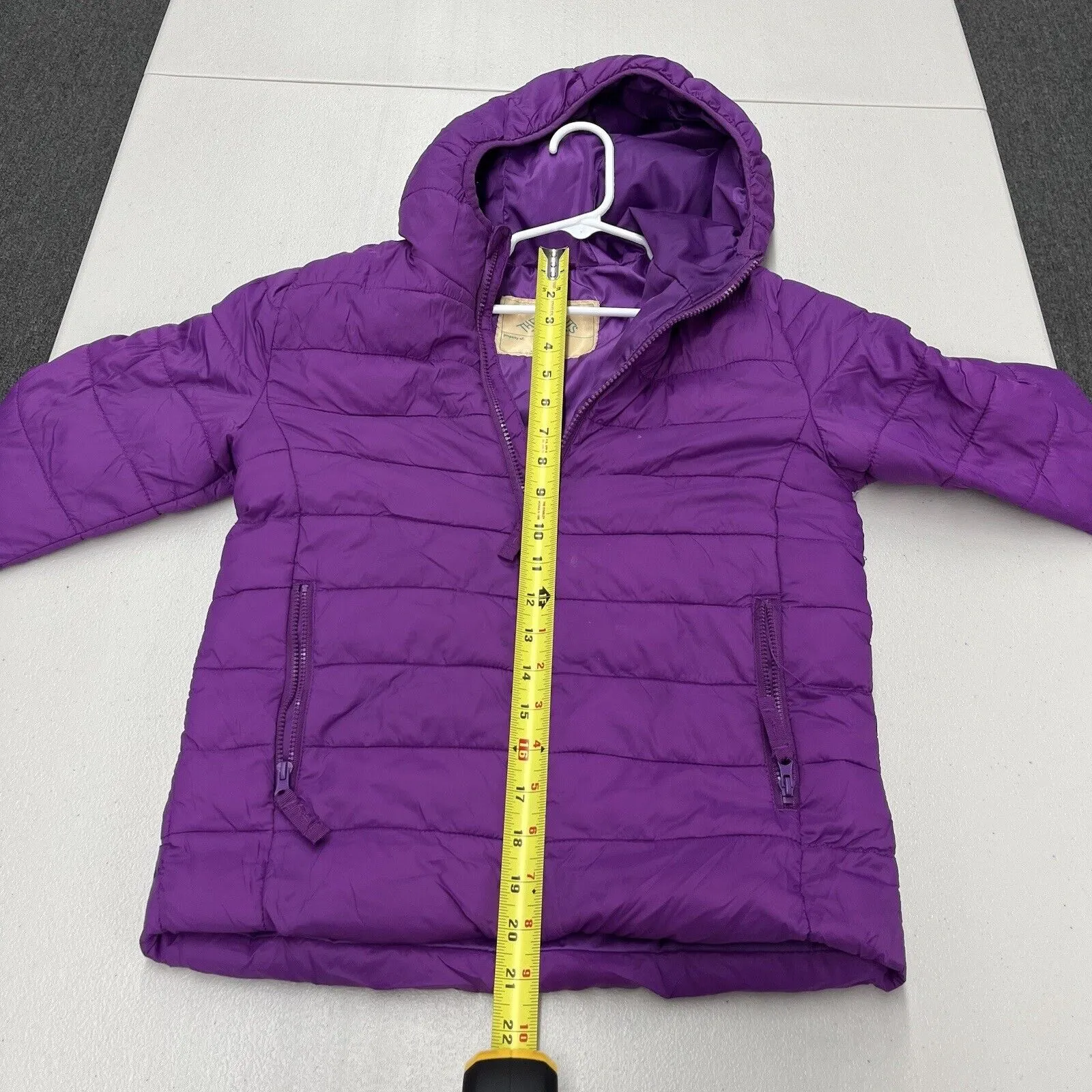 There Abouts Girls Purple Puffer Jacket Coat Size Kids Small