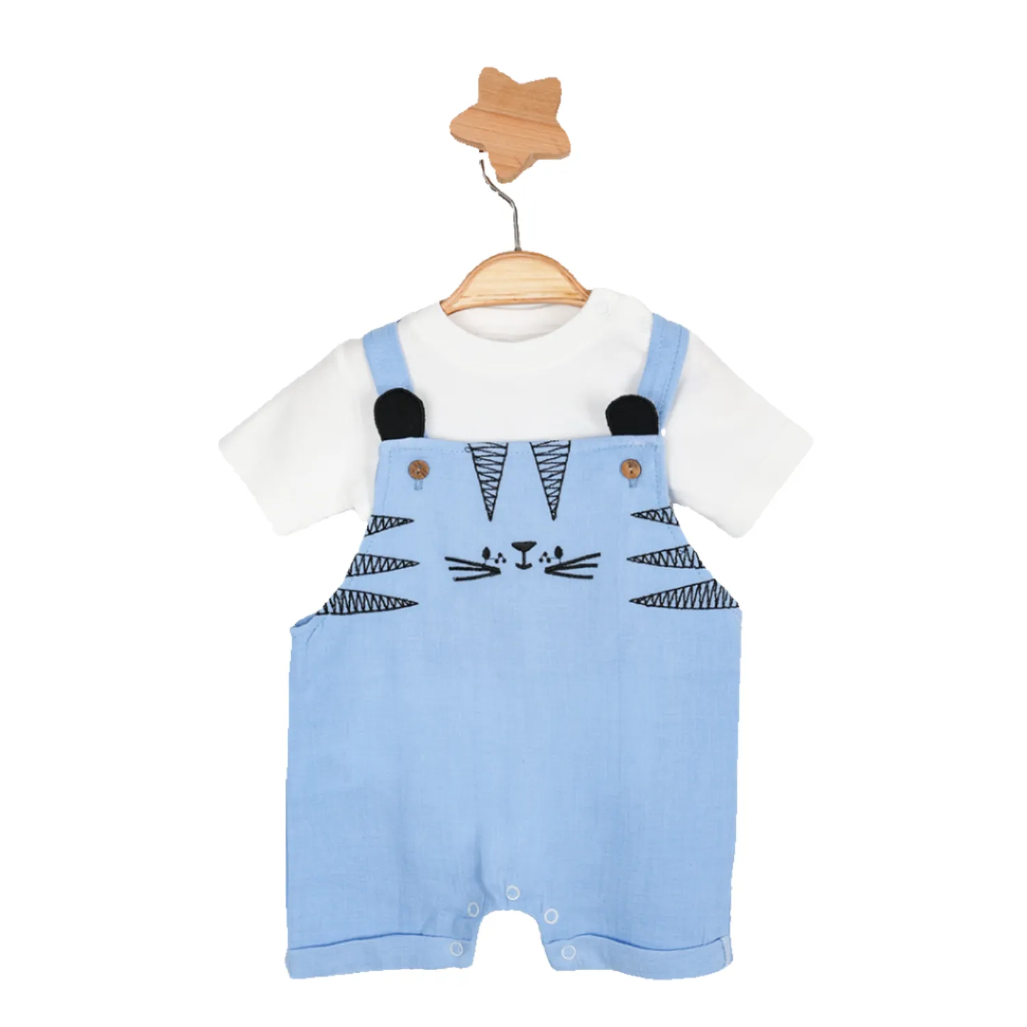 Tiger Baby Boys Overall Set