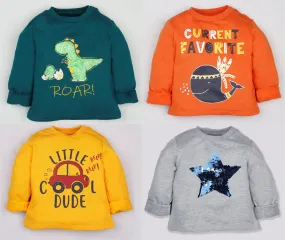 Winter Sweatshirt Combo - Whale, Dinosaur, Dude and Star